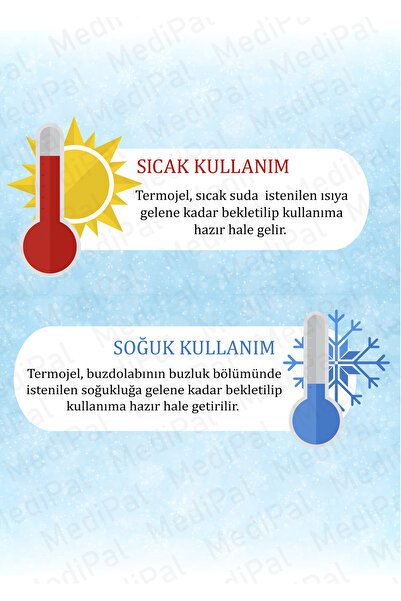 MediPal 10 Adet Termojel - Mor - Çok Amaçlı Jel Kompres – , Bel, Boyun, Eklem Ağrıları İçin İdeal