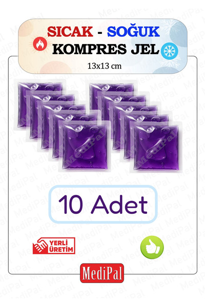 MediPal 10 Adet Termojel - Mor - Çok Amaçlı Jel Kompres – , Bel, Boyun, Eklem Ağrıları İçin İdeal