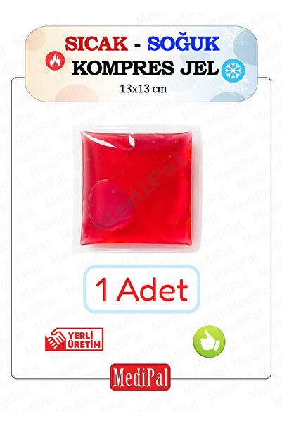 MediPal 1 Adet Termojel - Kırmızı - Cold Pack - Buz Paketi - Sıcak Soğuk Komp...