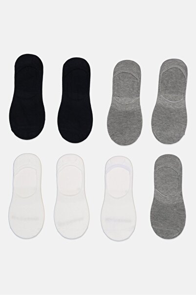 Ben Sherman Men 8 Pairs Brand Logo Silicone Heel Grip Socks, Multicolor