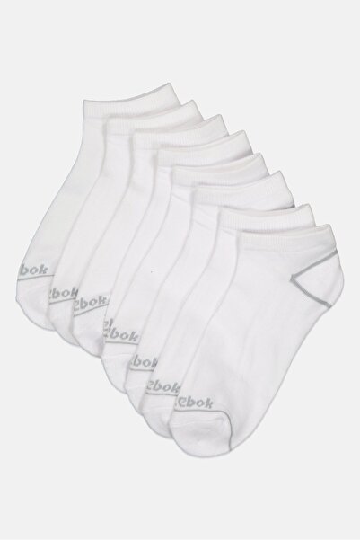 Reebok Women 8 Pairs Brand Logo Socks, White