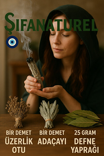 Velit Şemin Şifa Naturel 4. Şifa Naturel – Nazar Tütsüsü (Üzerlik & Adaçayı &...