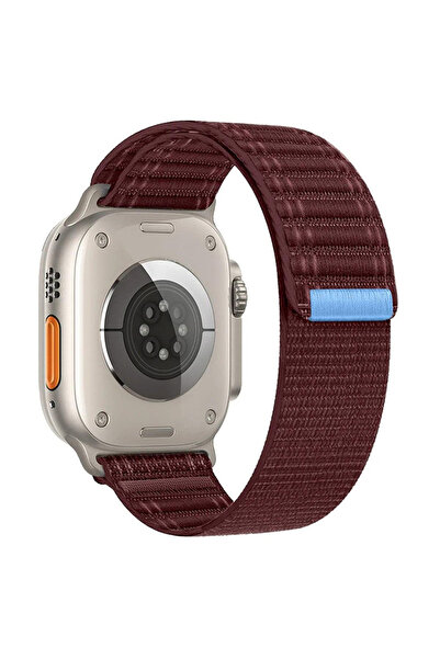 ceptego ساعة أبل 44-45-46-49 ملم STR-18 حزام منسوج من القش والشريط اللاصق