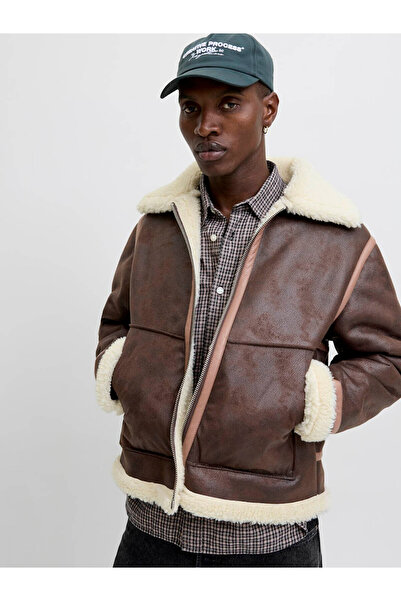 Jack & Jones Jorliverpool Aviator Brown Men's Jacket 12282948