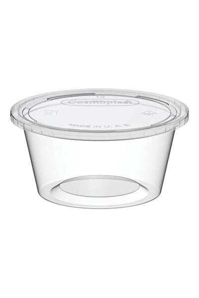 GENERIC4 مجموعة من 50 كوب صلصة بلاستيكي شفاف صغير