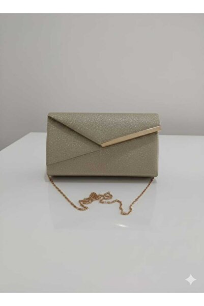 BYFASHION Shiny Glitter Evening Bag, Strap Evening Bag