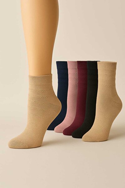 Tenra Γυναικείες κάλτσες από μπαμπού 5 τεμαχίων Πλεονεκτικό πακέτο Μικτό χρώμα