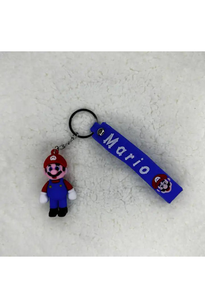 CNS Concept سلسلة مفاتيح ماريو ثلاثية الأبعاد من السيليكون الأزرق