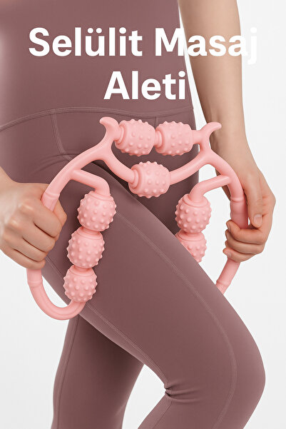 Zogira 9 Tekerlekli Selülit Masaj Aleti | Etkili Lenf Drenaj Rulosu Vücut Şek...