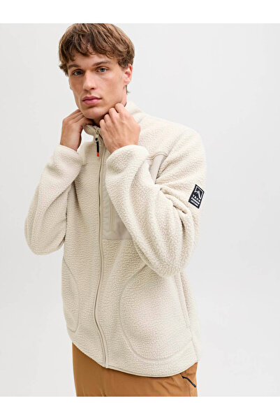 Jack & Jones Ανδρικό παλτό Jjalpes Teddy Beige 12284827