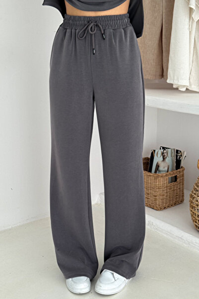 Mogi Butik Premium Modal Fabric Wide Leg Palazzo Women's Trousers 3113