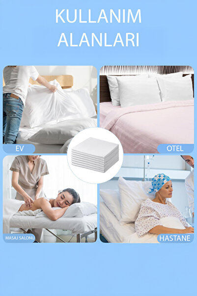 TeksNil Home Tela 5 Pieces Zippered White Pillow Liner Economical Mattress 50X70