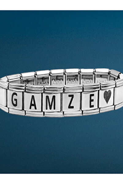 fmaccesories Harf Yazılı İtalyan Charm Çelik Bileklik Sevgiliye Hediye- 6 Ade...