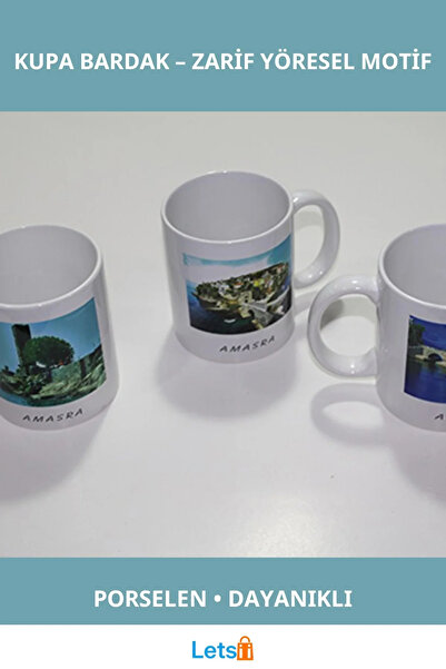 Letsii Porcelain Mug with Local Motifs