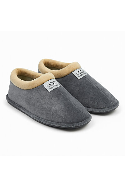 meko aksesuar UCC Erkek Kışlık Ev Terliği – Peluş Astar, Yumuşak Taban, Kaymaz ve Sıcak Tutucu