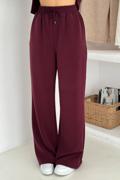 Mogi Butik Premium Modal Fabric Wide Leg Palazzo Women's Trousers 3113