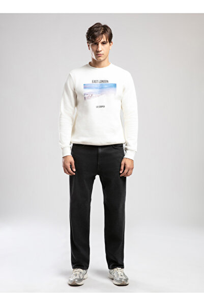 Lee Cooper Normal Bel Straight Black Men's Denim Trousers 261 Lcm 121091 Baggy Kendall Black