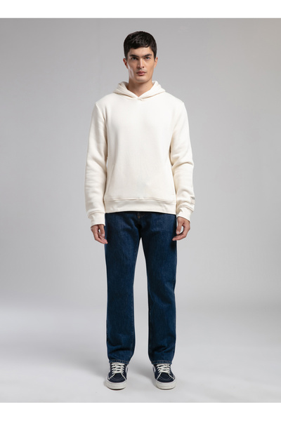 Lee Cooper سويت شيرت رجالي بياقة مزودة بغطاء للرأس 261 LCM 241071 NATHAN EKRU