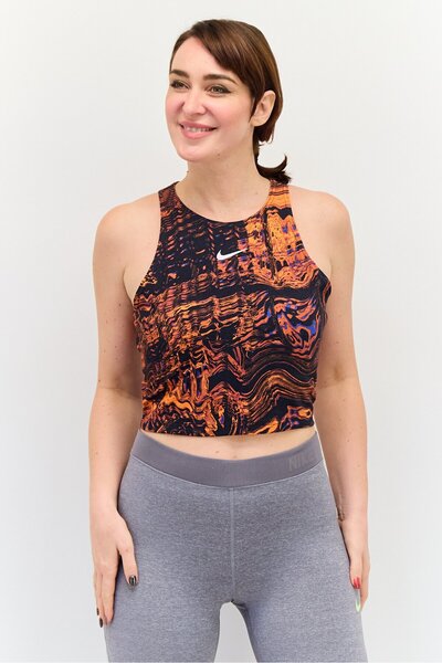 Nike Women Tight Fit Sleeveless Training Tank Top, Multicolor