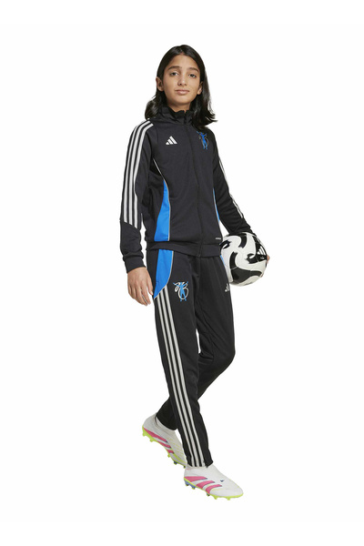 adidas Düz Erkek Çocuk Siyah Sweatshırt JX3943 JB TR JKT Y