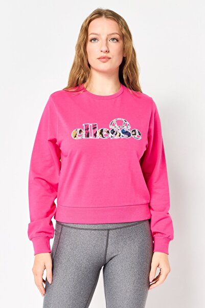 Ellesse Women Sportswear Fit Long Sleeve Outdoor Sweatshirt, Pink