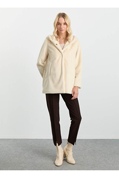 Selen Ekru Kadın Standart Kaban 25KSL9530