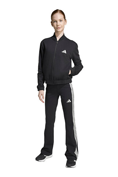 adidas Düz Siyah Kız Çocuk Eşofman Takımı JL7474 JG GLAM TS