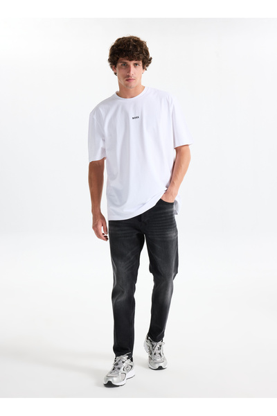 HUGO Normal Bel Tapered Fit Siyah Erkek Denim Pantolon 50517492_HUGO 634