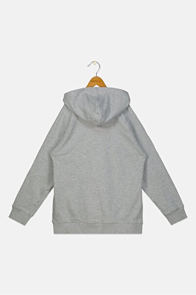 Reebok Kids Boy Sportswear Fit Long Sleeve Outdoor Hoodie, Grey