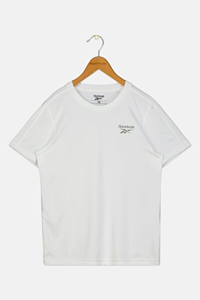 Reebok Kids Boy Sportswear Fit Short Sleeve Outdoor T-Shirt, White