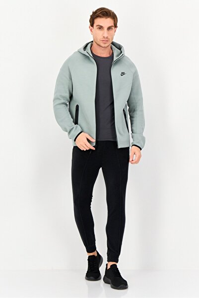 Nike Men Sportswear Fit Long Sleeve Outdoor Full Zip Hoodie, Sage Green