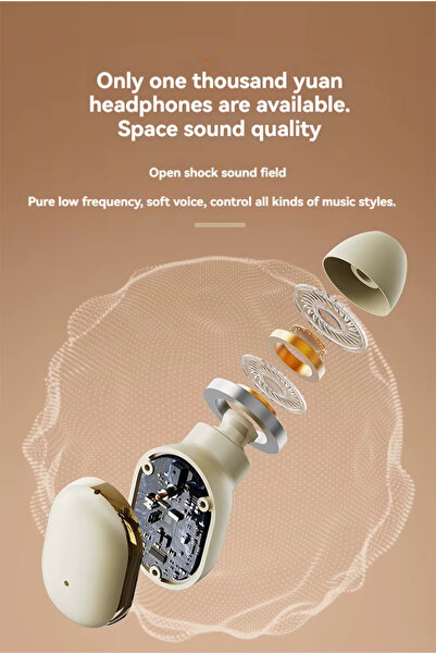 Generic Q31 Wireless Bluetooth Headphones, ENC Clear Earbuds, LED Battery Display