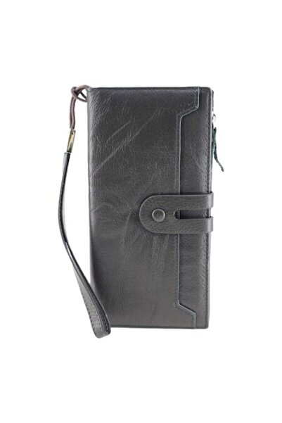 HASSION Women's genuine leather wallet A12, DARK GREEN