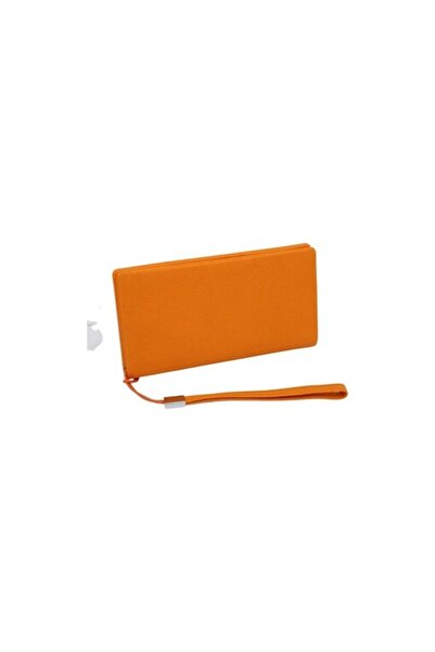 HASSION Women's leather wallet R65 - Orange