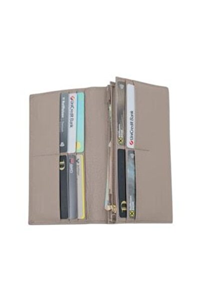 HASSION - Women's genuine leather wallet A05, khaki