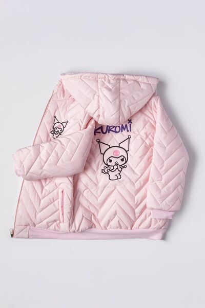 Minigimin Cicileri Krm personaj cu imprimeu Palton pentru fete Welsoft M de t...