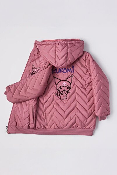 Minigimin Cicileri Krm personaj cu imprimeu Palton pentru fete Welsoft M de t...