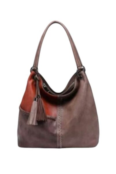 OEM Women's casual faux leather handbag multicolor (brown, coffee, khaki) Elegant City R 4234 khaki