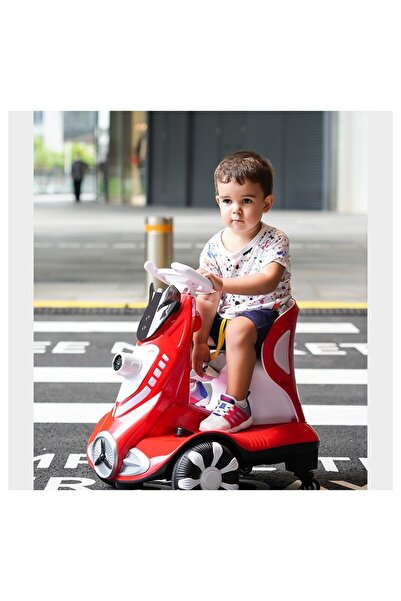 dalip Electric Ride-On Car with Remote Control, 3–6 years, 360° Rear Wheels, Red