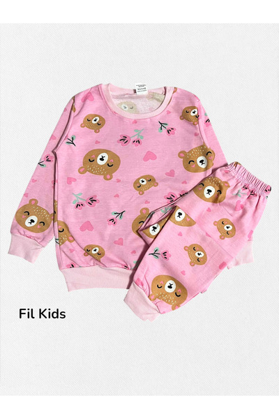 Fil Kids Țesătură din bumbac pentru fetiță, culoare roz, cu căptușeală din fl...