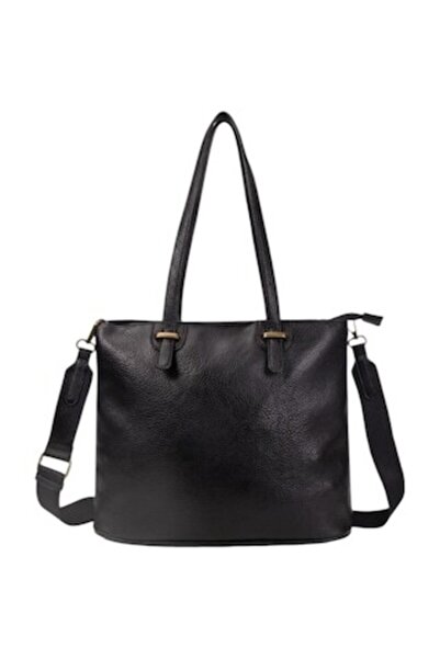 OEM Κομψή, πρακτική γυναικεία τσάντα χειρός, από τεχνητό δέρμα (Black Edition)