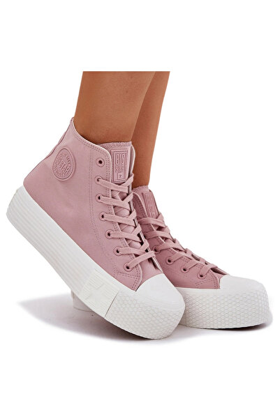 Big Star Shoes Women's Platform Sneakers Big Star RR274739 Pink 41