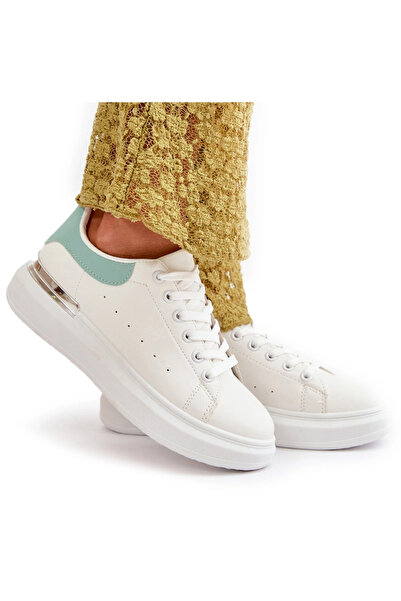 BOTO Adidasi Dama Din Piele Alb-Verde Nevelena 38