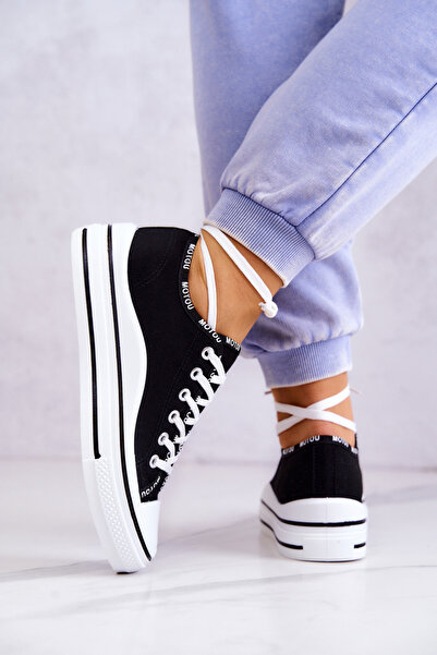 S.BARSKI Menifee women's lace-up sneakers black 38