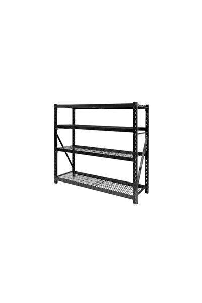 Tactix Ultimax 4-Tier Freestanding Rectangular Wire Shelving Rack