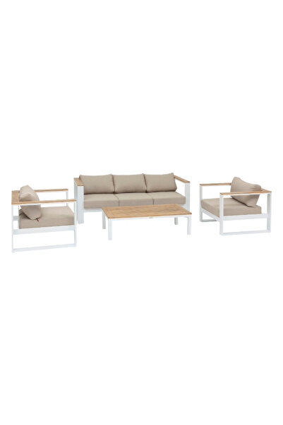 Hesperide 4-Piece Emperia 5-Seater Garden Seating Set