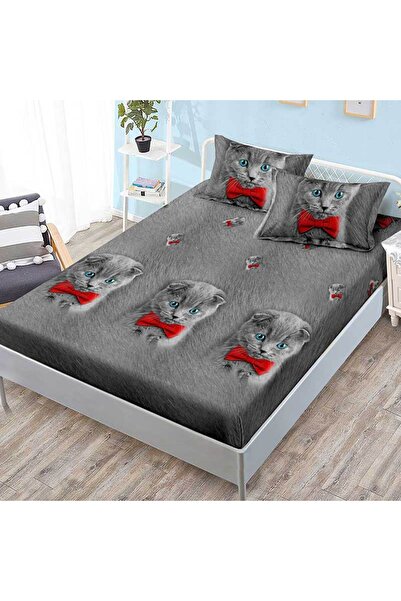 Patul Husa de pat cu elastic + 2 Fete de Perna, Bumbac Finet