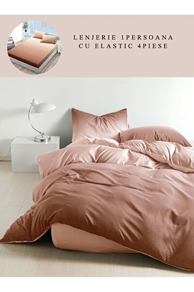 CHIRASO CHIRASO Linen, Satin Cotton, 1 person, ELASTIC Sheet 140x200cm, Pillowcase 155x200, 2 Pillowcases