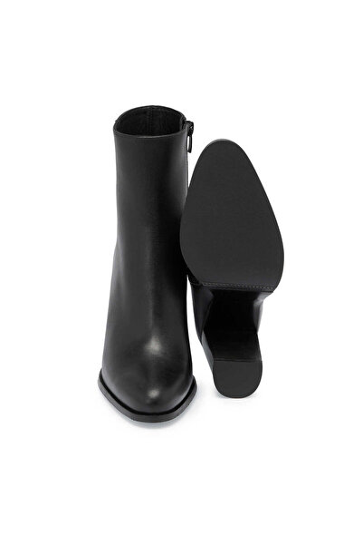 Tergan Siyah Hakiki Deri Kadın Klasik Bot - K24K1BT67613-A23