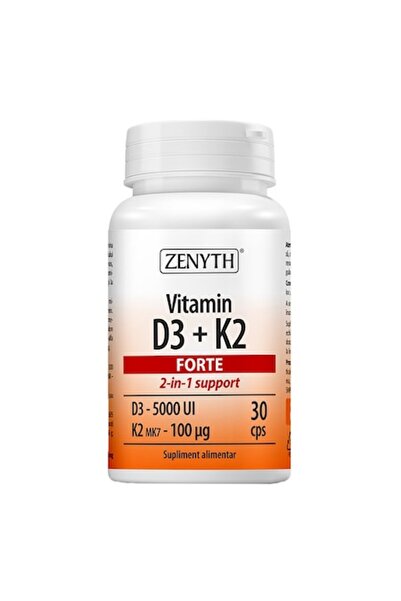 Zenyth Pharmaceuticals Supliment alimentar Vitamina D3 + K2 Forte, Zenyth, 30 capsule